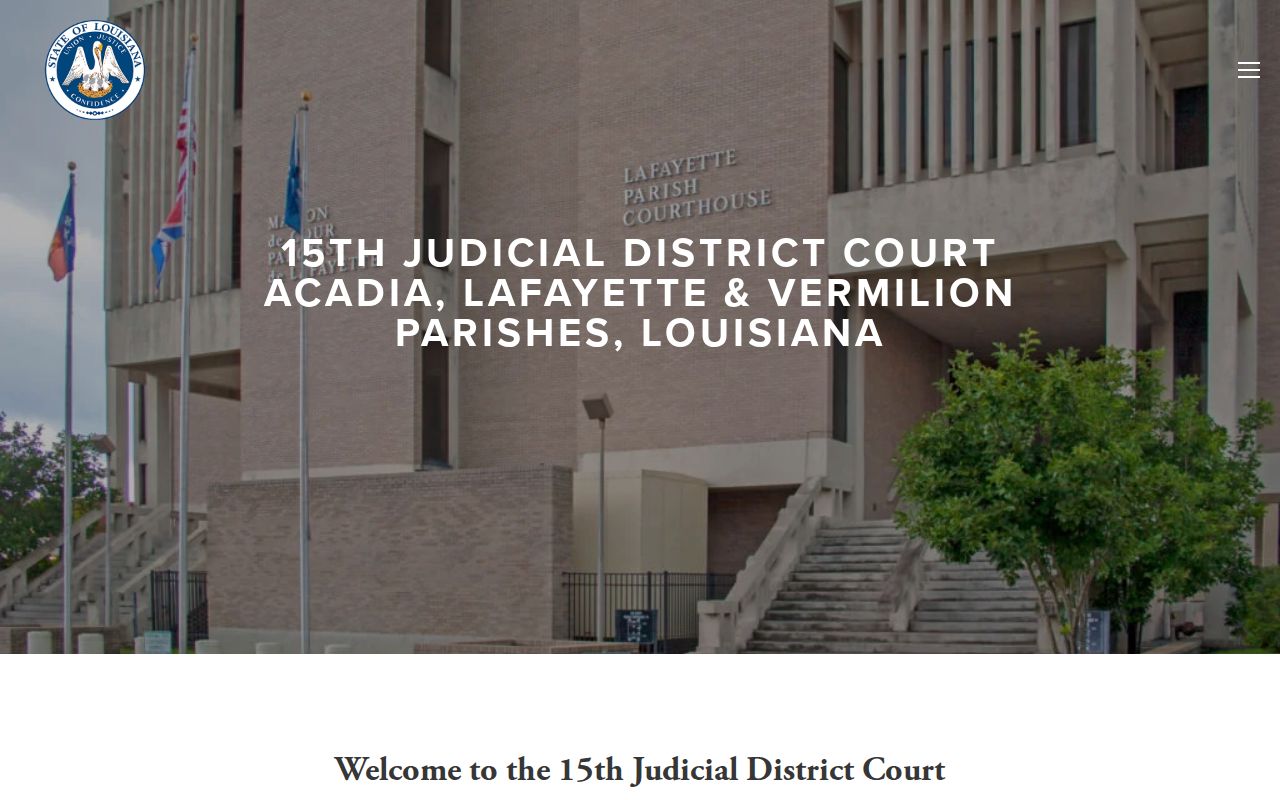 Acadia Parish criminal history 15th Judicial District Court source