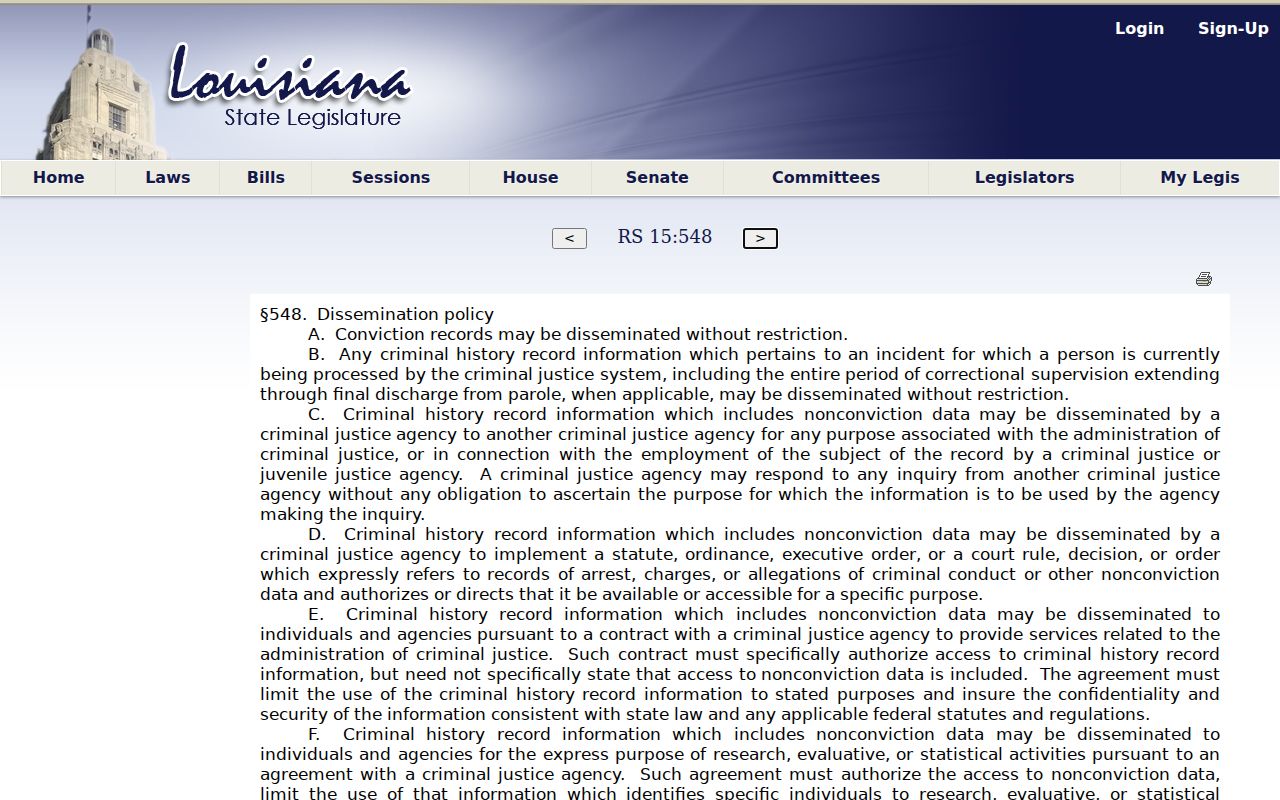 Louisiana sex offender registry definitions law